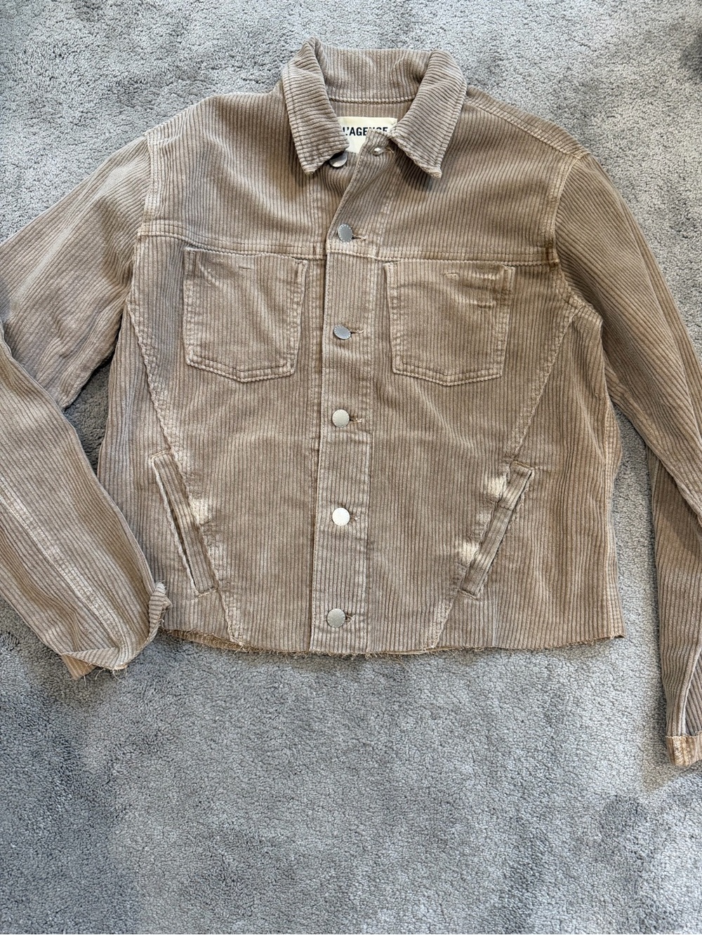 L'AGENCE Taupe Corduroy Jacket